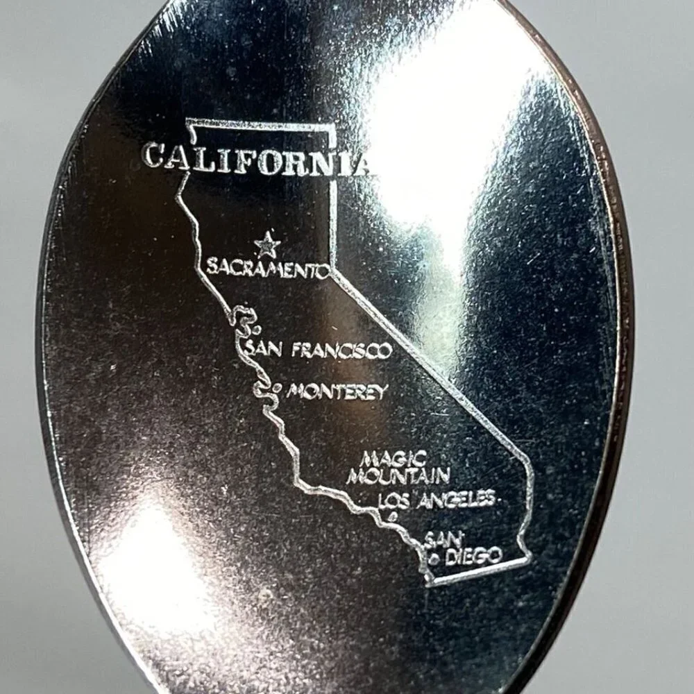 California Stamped Souvenir Spoon 4 5/8